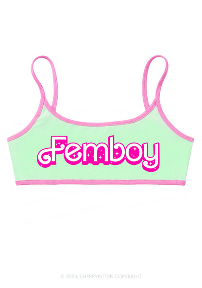 Femboy Pride Y2K Super Crop Cami Cherrykitten