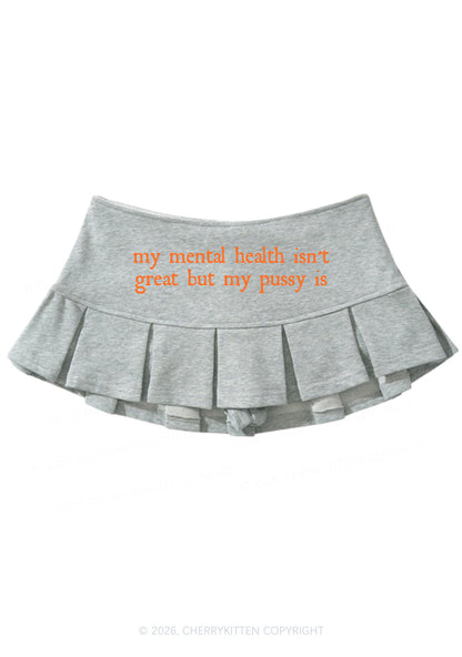 Great Mental Health Y2K Mini Pleated Skirts Cherrykitten