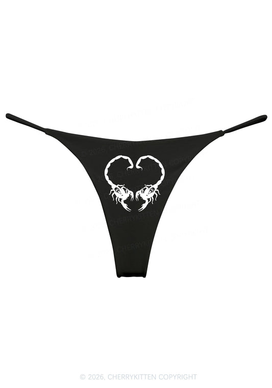 Skull Scorpion Heart Y2K Bikini String Thong Cherrykitten