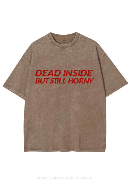 Dead Inside But Still Thirsty Y2K Shirts Washed Tee Cherrykitten