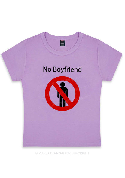 No Boyfriend Y2K Baby Tee Cherrykitten
