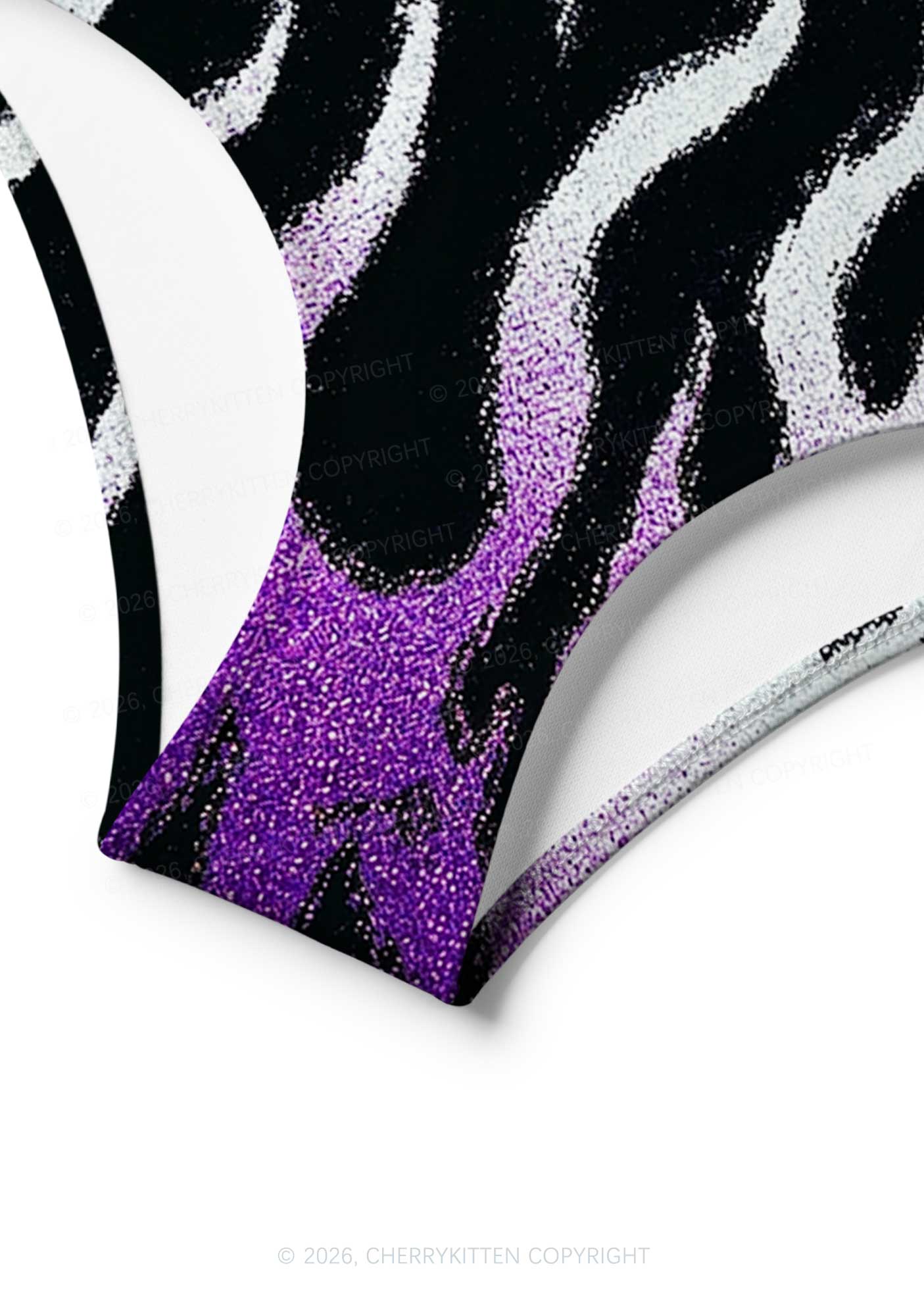 Nonbinary Flame Pride Y2K Print Bikini Set Cherrykitten