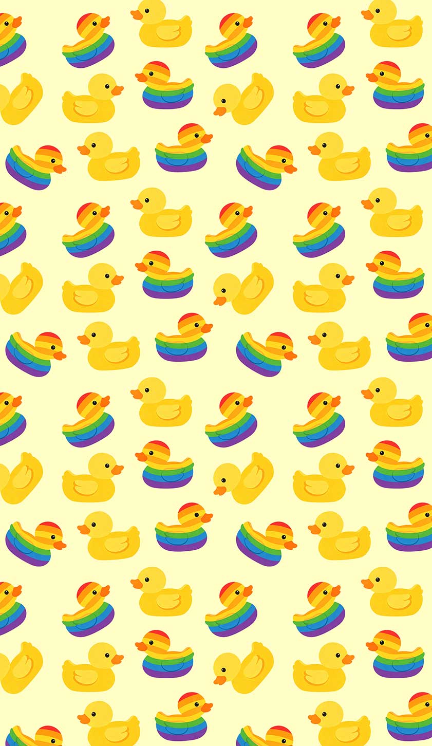 Rainbow Ducks Pride Y2K Phone Case Cherrykitten