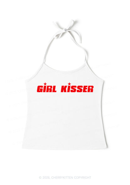 Girl Kisser Star Pride Y2K Halter Neck Cami Cherrykitten
