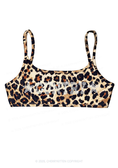 Rhinestone Cuntry Y2K Super Crop Cami Cherrykitten