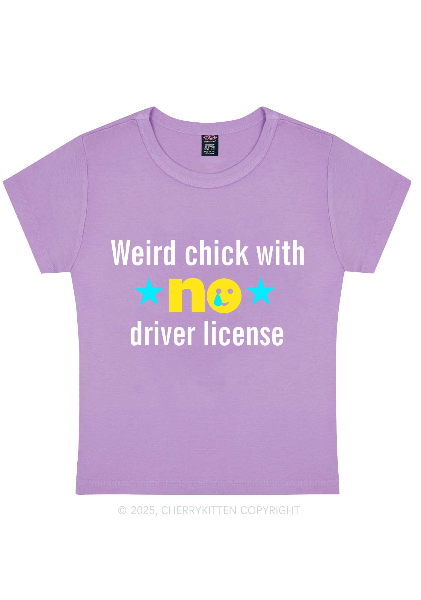 Weird Chick Y2K Baby Tee Cherrykitten