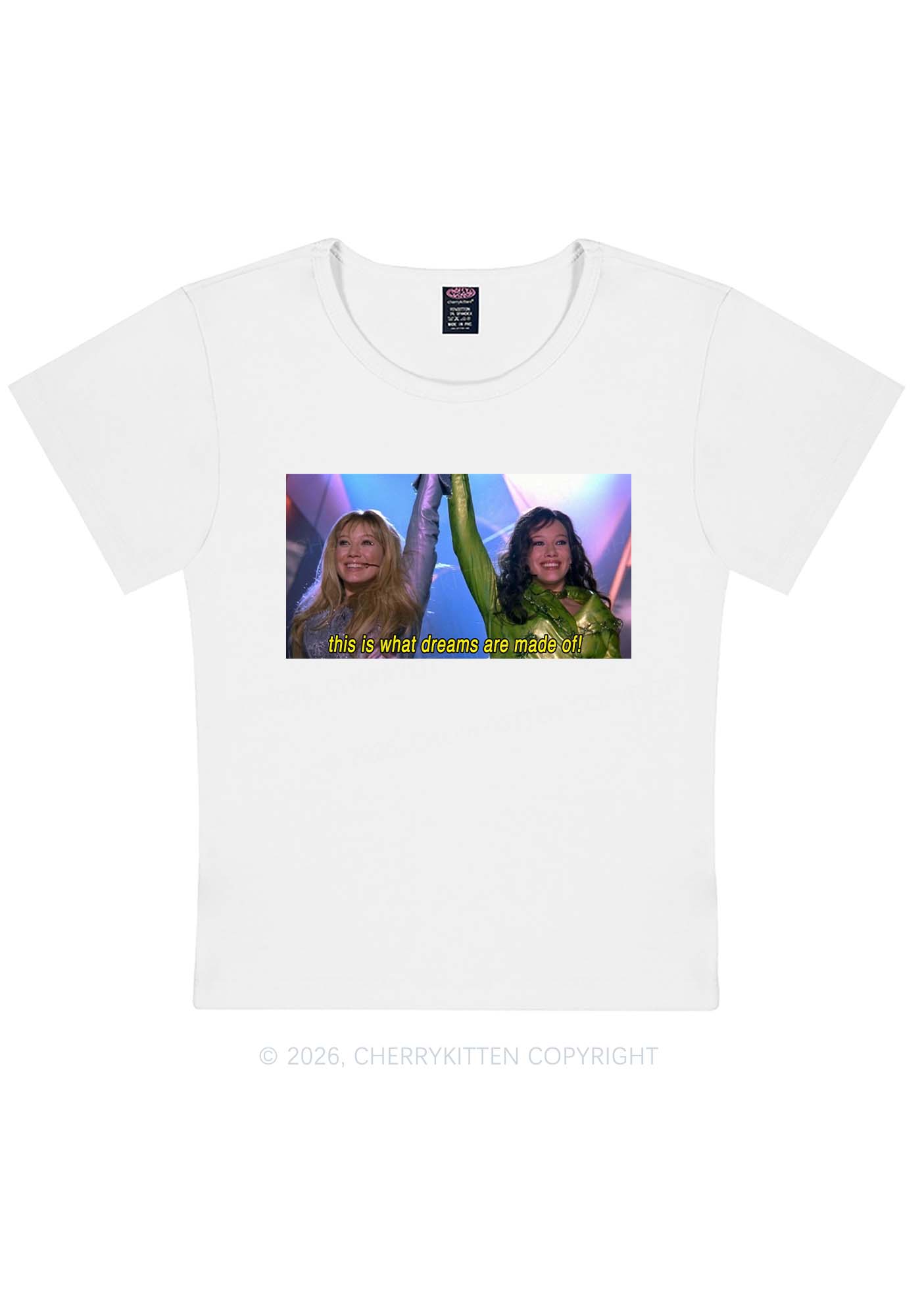 This Is What Dreams Are Y2K Baby Tee Cherrykitten