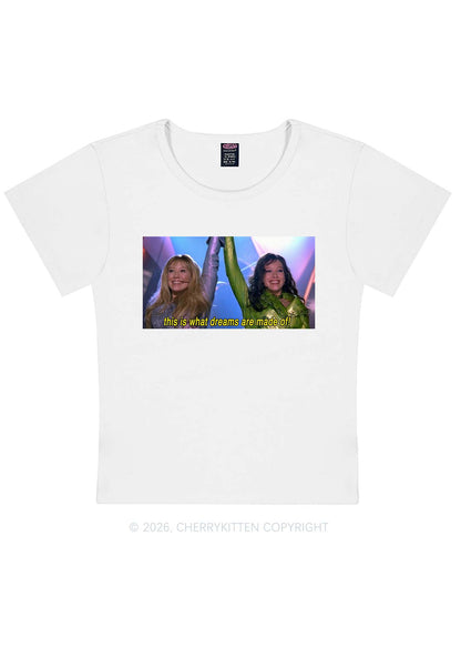This Is What Dreams Are Y2K Baby Tee Cherrykitten