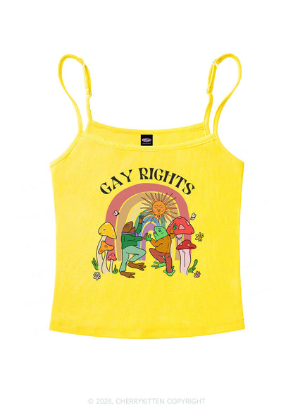 Gay Rights Pride Y2K Spaghetti Strap Cami Cherrykitten
