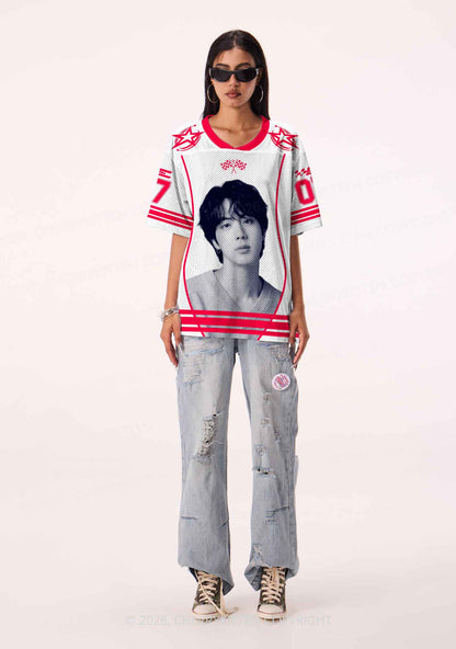 Kpop Handsome Guy Y2K Sport Jersey Shirts Cherrykitten