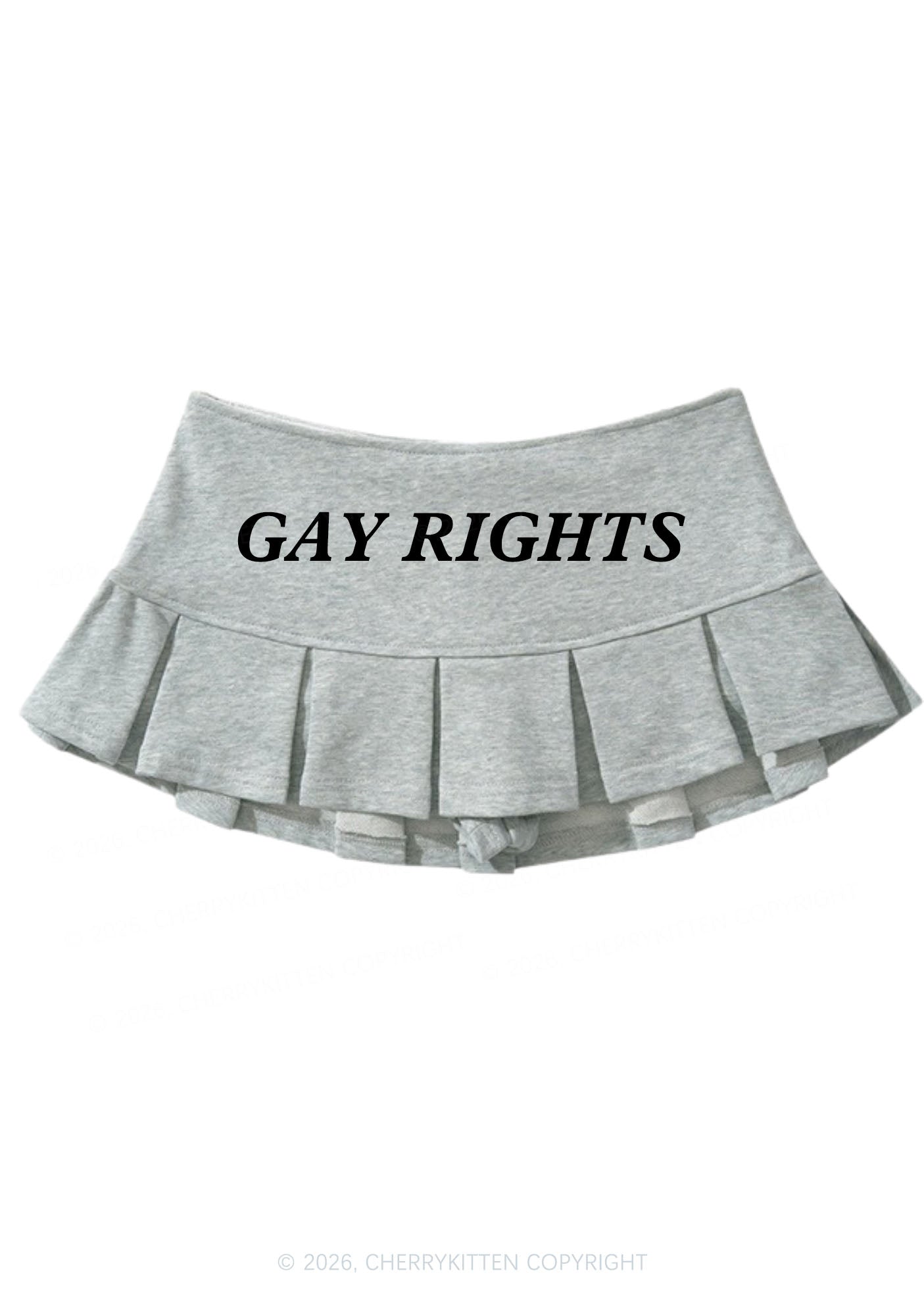 Gay Rights Pride Y2K Mini Pleated Skirts Cherrykitten