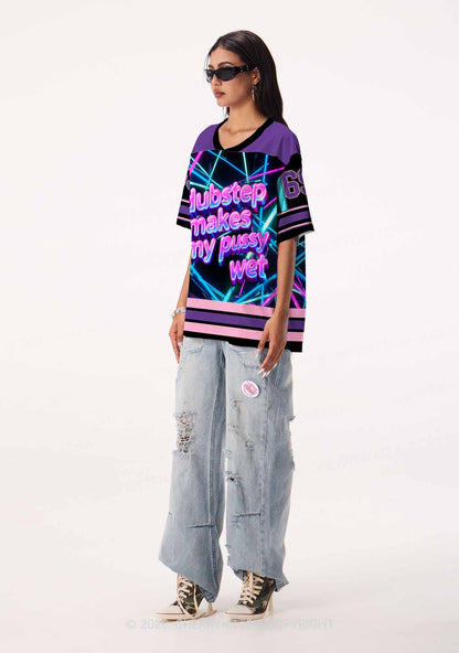Dubstep Makes My Puxxy Wet Y2K Sport Jersey Shirts Cherrykitten