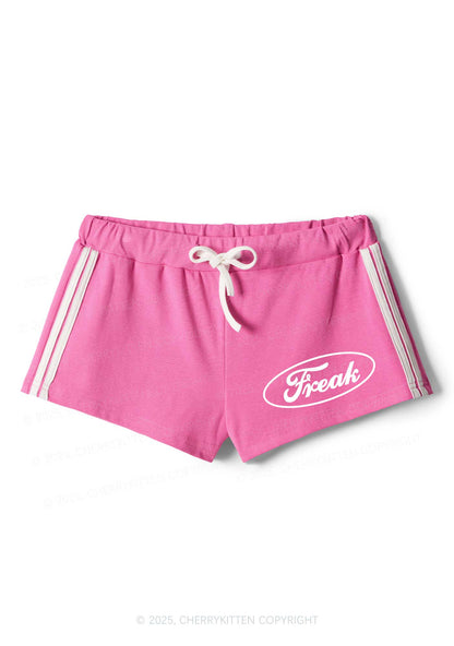 Oval Freak Y2K Drawstring Mini Shorts Cherrykitten