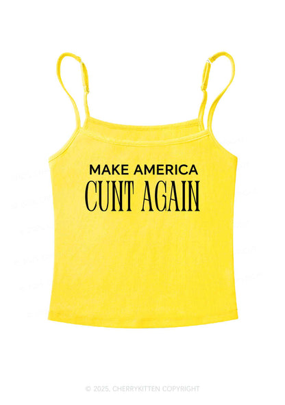 Make America Cxxt Again Y2K Spaghetti Strap Cami Cherrykitten