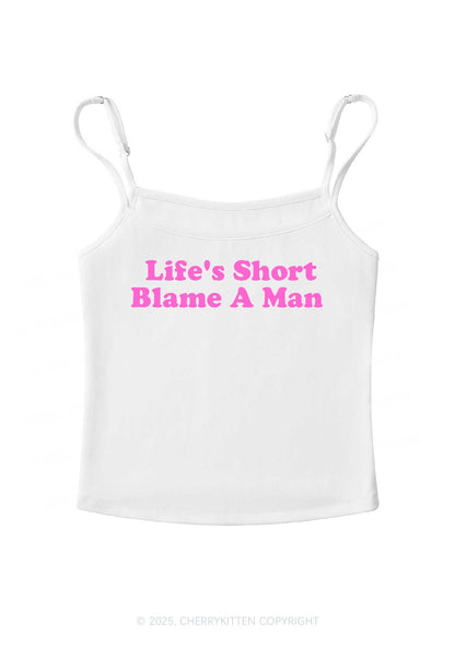 Blame A Man Y2K Spaghetti Strap Cami Cherrykitten