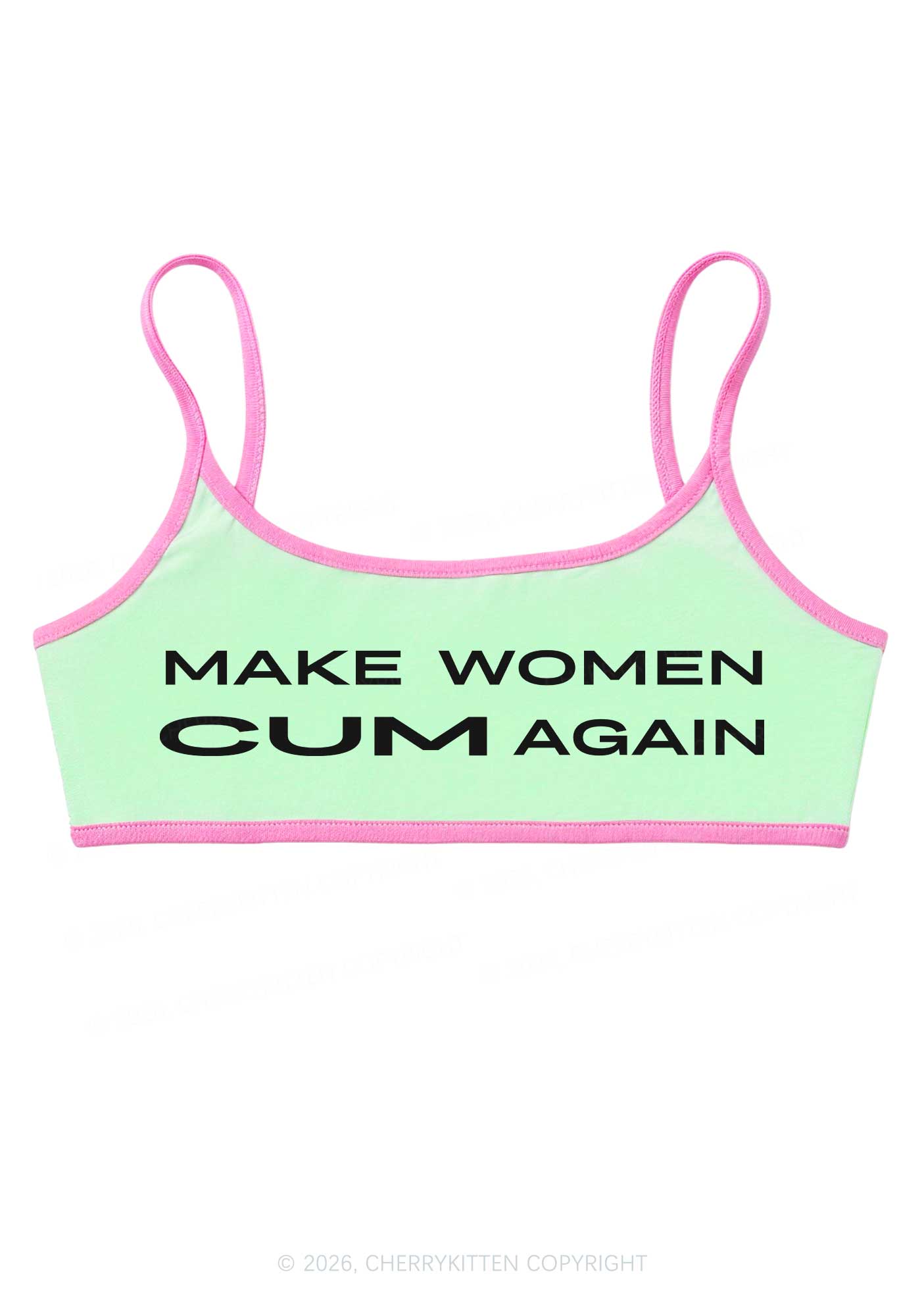 Make Women Cxm Again Y2K Super Crop Cami Cherrykitten
