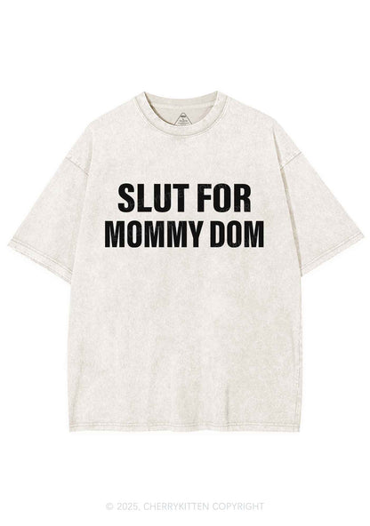 Slxt For Mommy Dom Y2K Shirts Washed Tee Cherrykitten