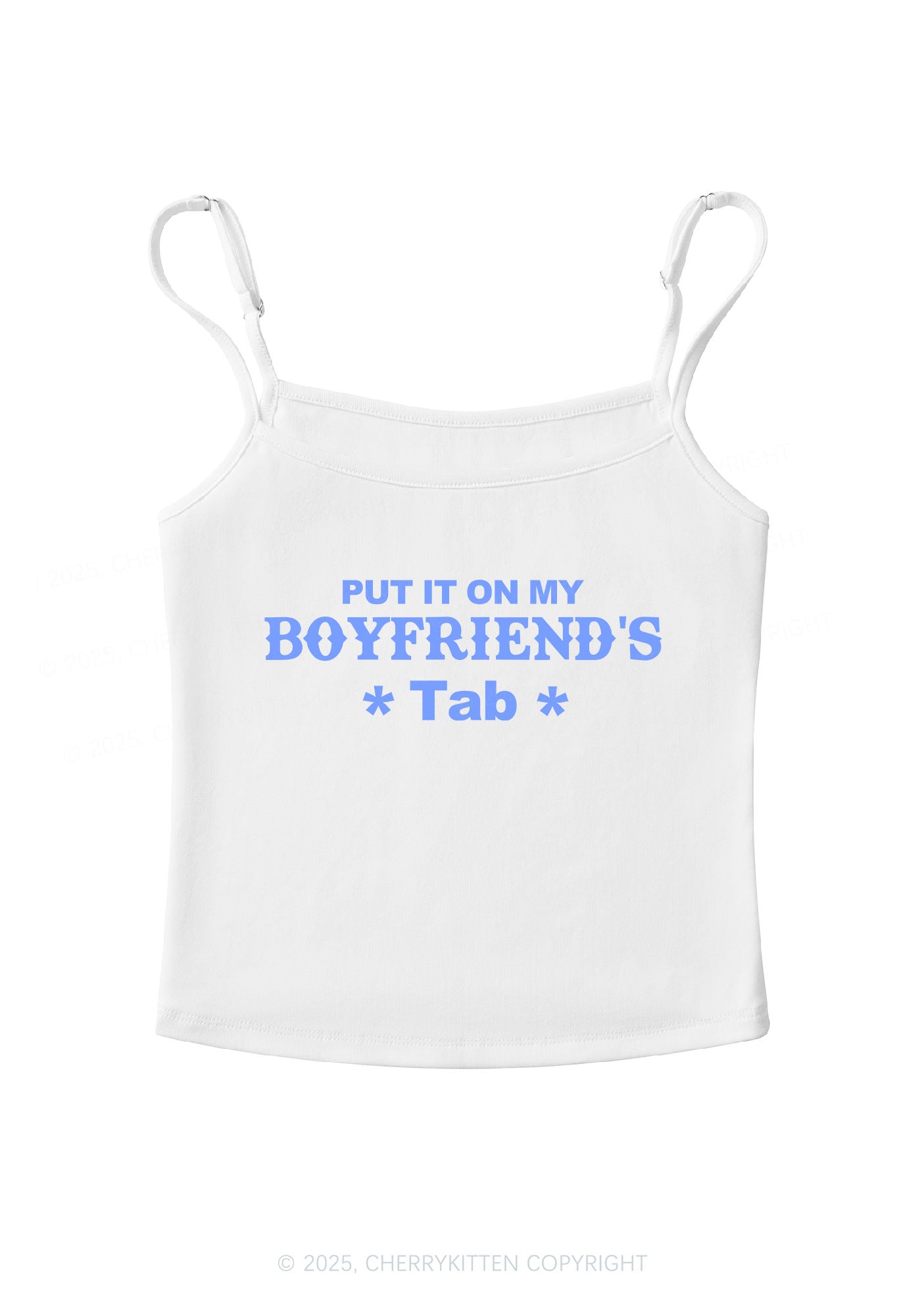 Boyfriends Tab Y2K Spaghetti Strap Cami Cherrykitten