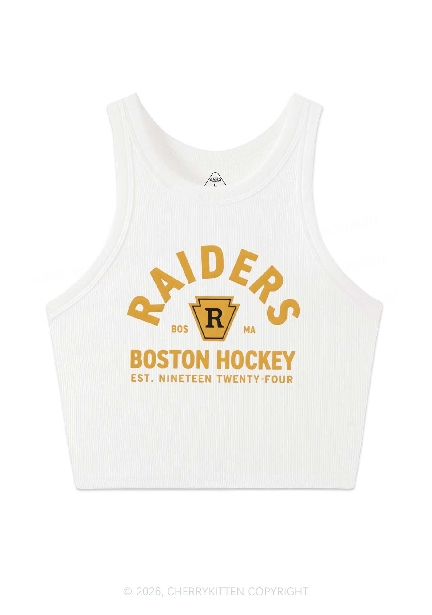 Boston Hockey HR Y2K Crop Tank Top Cherrykitten