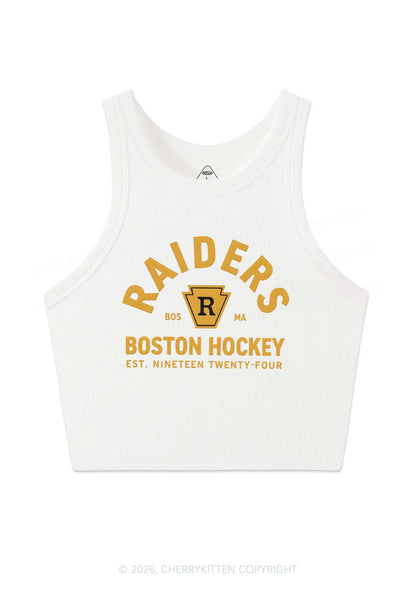 Boston Hockey HR Y2K Crop Tank Top Cherrykitten