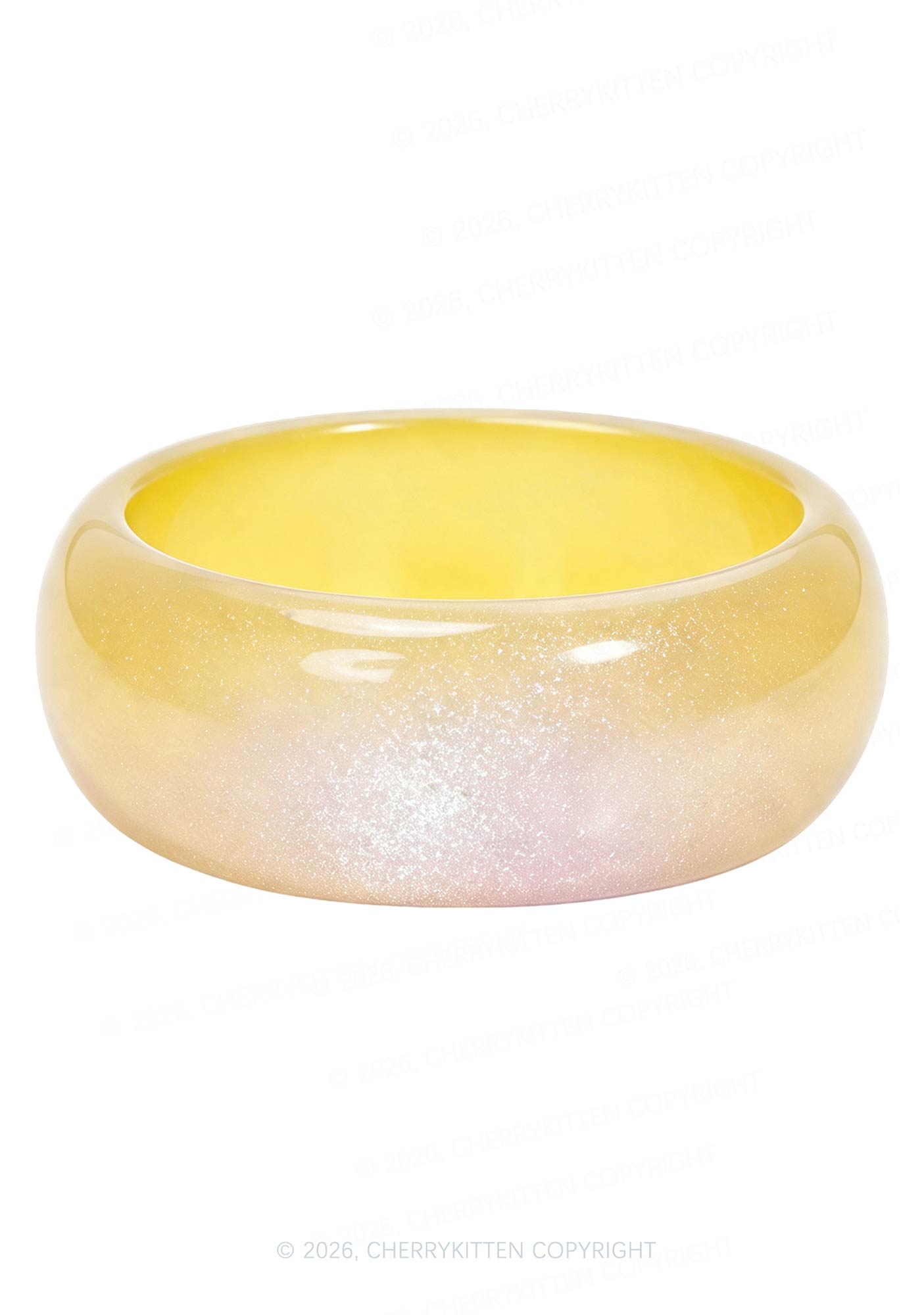 Glitter Jelly Color Y2K Cuff Bangle Cherrykitten