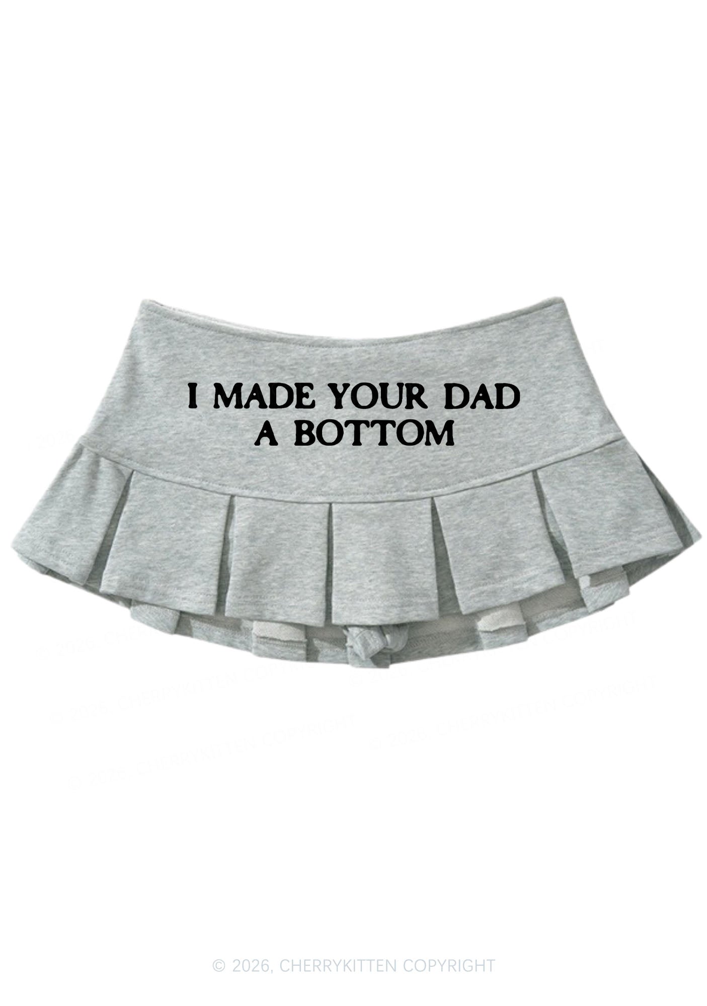 Made Your Dad A Bottom Pride Y2K Mini Pleated Skirts Cherrykitten