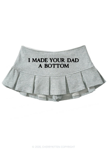 Made Your Dad A Bottom Pride Y2K Mini Pleated Skirts Cherrykitten