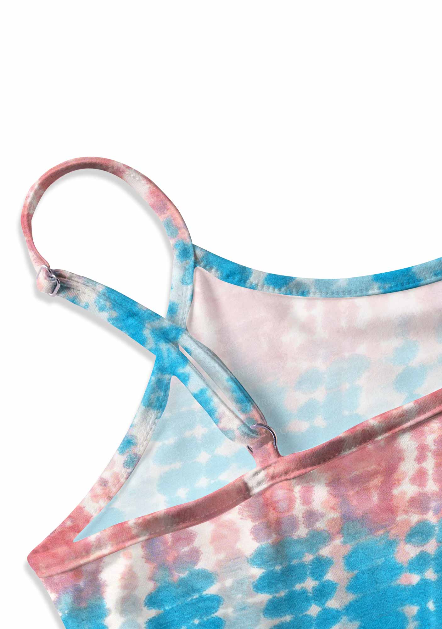Tie Dye Trans Pride Y2K Print Cami Crop Top Cherrykitten