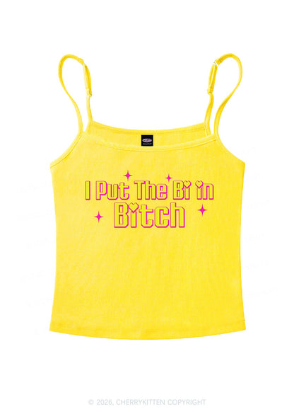 Put The Bi In Bxxch Pride Y2K Spaghetti Strap Cami Cherrykitten