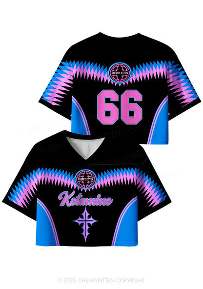 Custom Back Ketamxxe Cross Y2K Crop Sport Jersey Shirts Cherrykitten