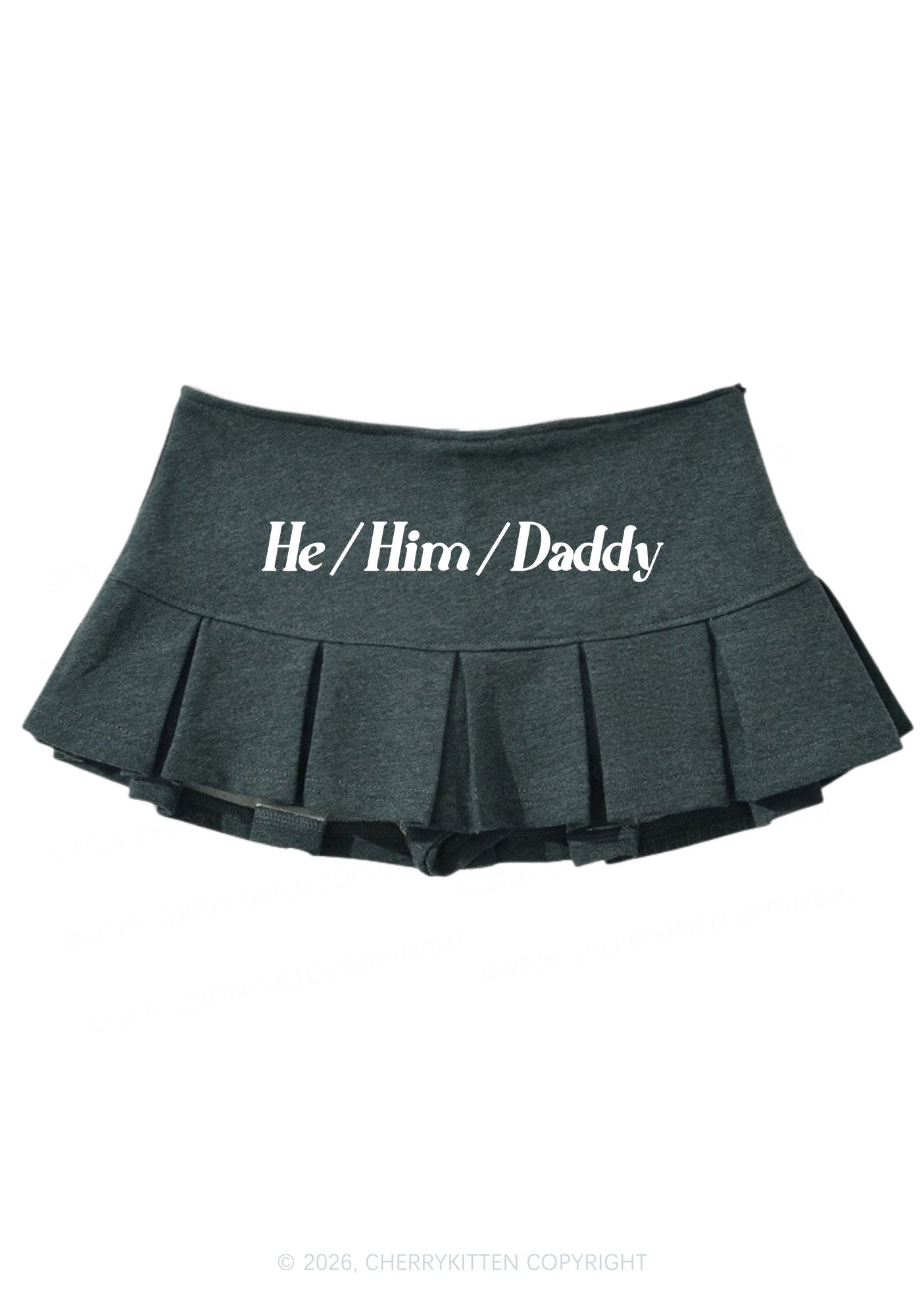 He Him Daddy Pride Y2K Mini Pleated Skirts Cherrykitten