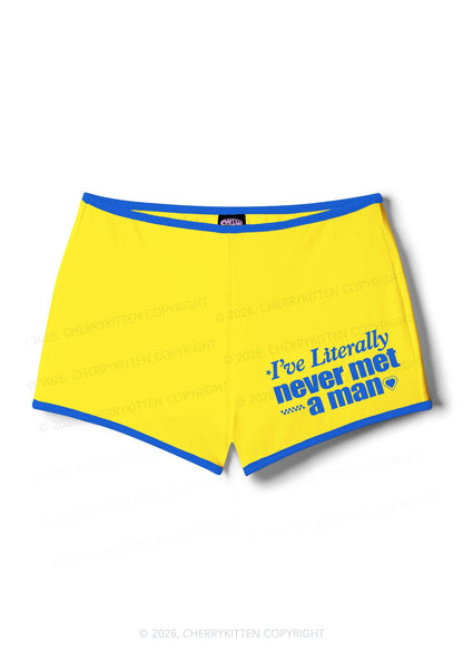 Never Met A Man Pride Y2K Booty Shorts Cherrykitten