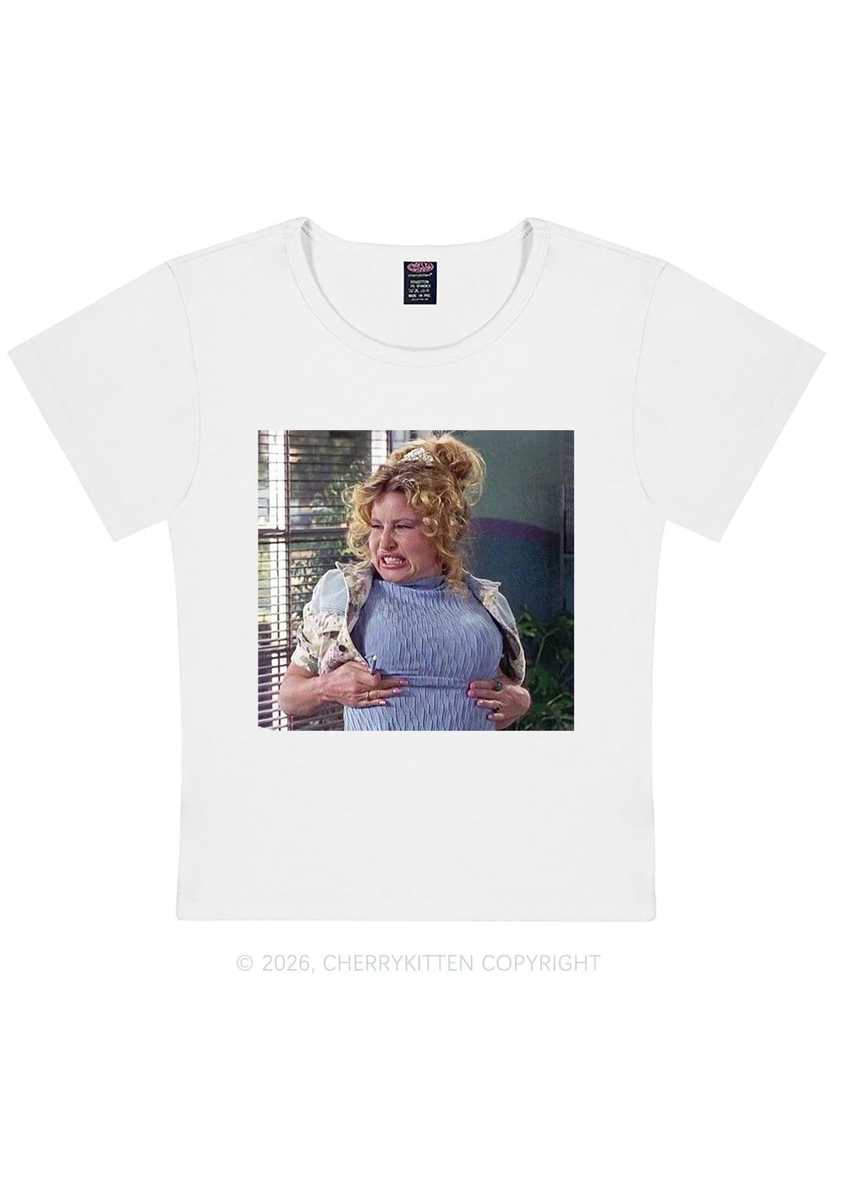 Huge Bxxb Blonde Y2K Baby Tee Cherrykitten