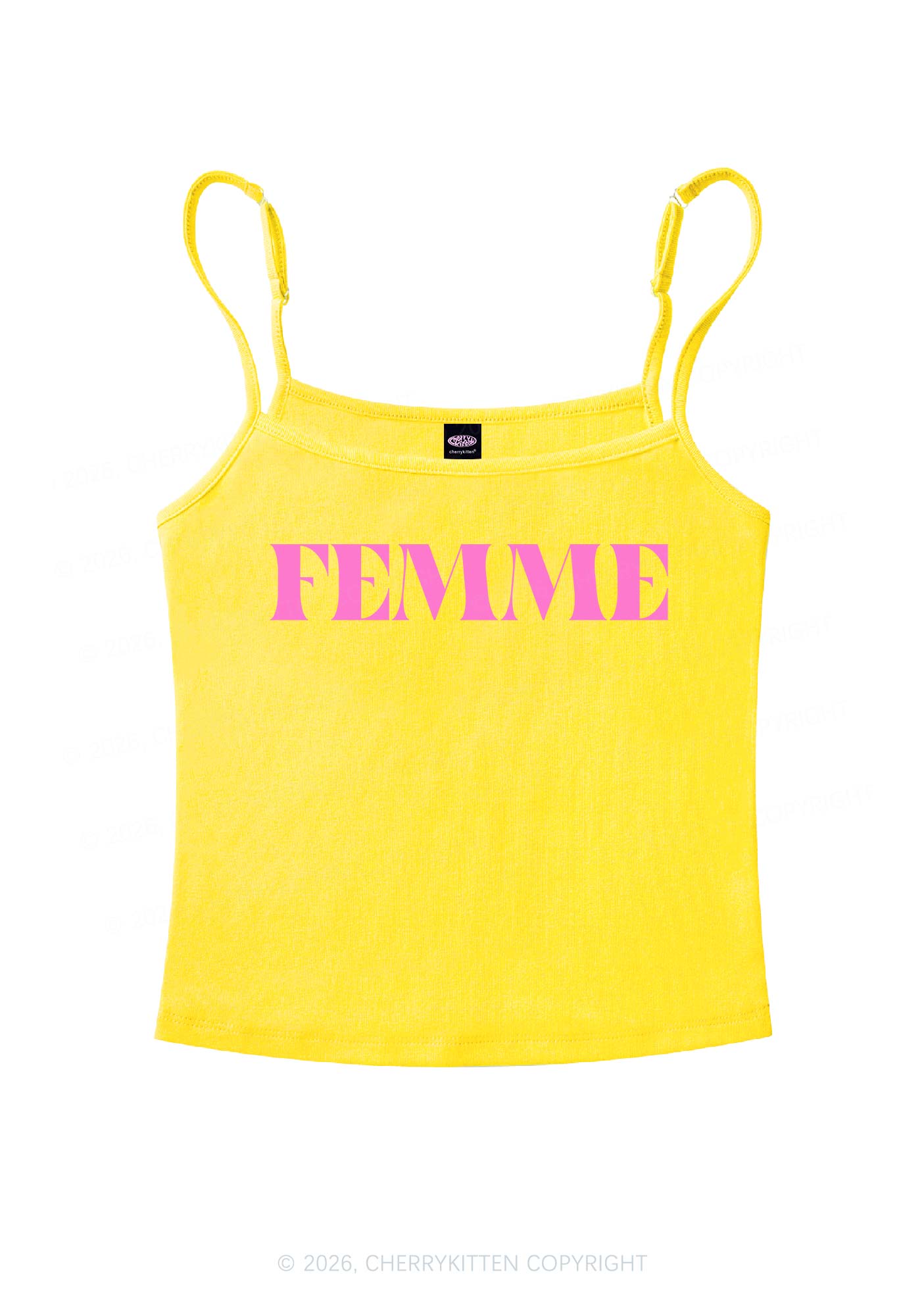 Femme Pride Y2K Spaghetti Strap Cami Cherrykitten