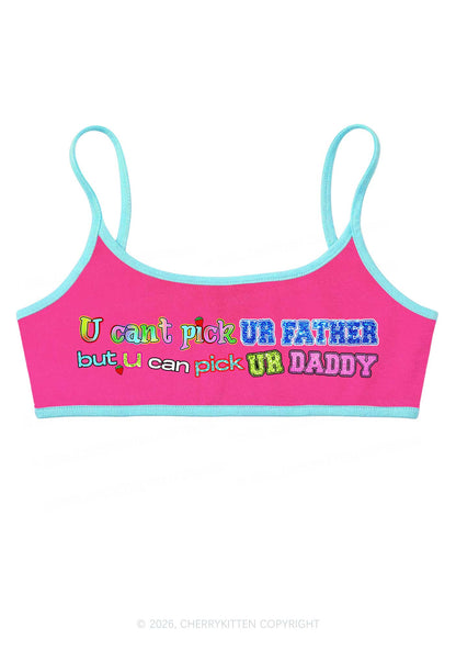 Pick Ur Daddy Y2K Super Crop Cami Cherrykitten