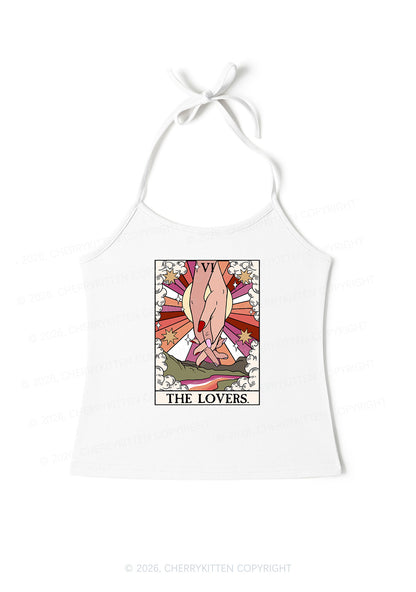 The Lesbian Lovers Pride Y2K Halter Neck Cami Cherrykitten
