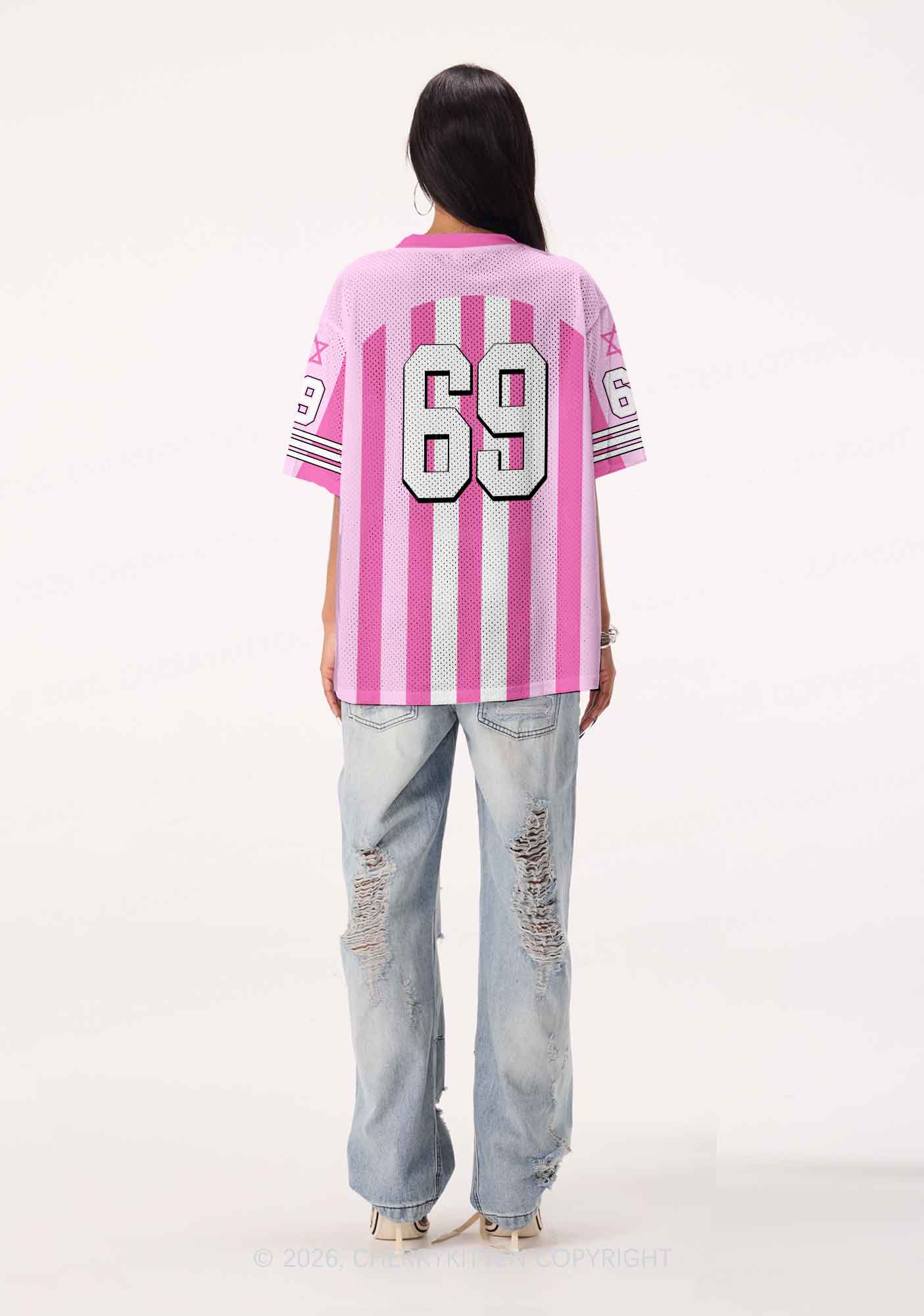 Lesbian Nails Lips Pride Y2K Sport Jersey Shirts Cherrykitten