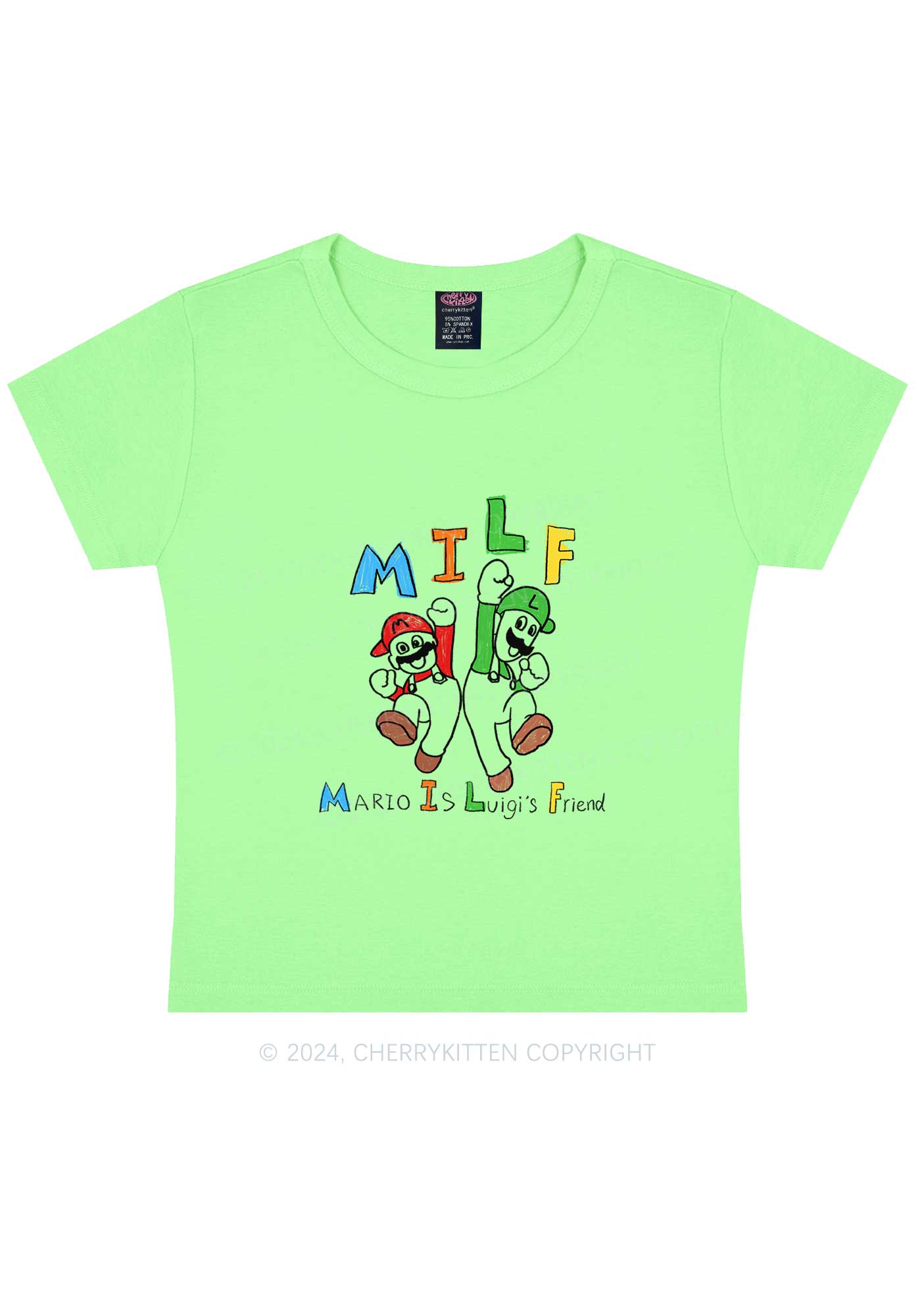 Mxxf Friends Y2K Baby Tee Cherrykitten