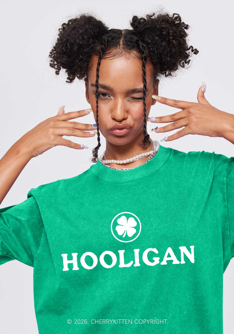 Irish Hooligan St Patricks Y2K Washed Tee Cherrykitten