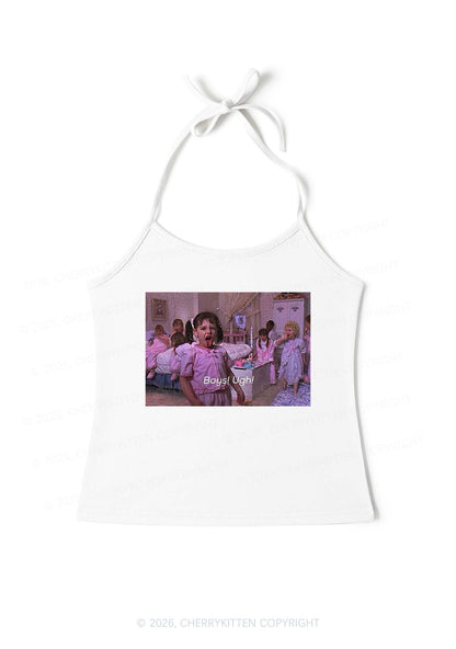Boys Ugh Y2K Halter Neck Cami Cherrykitten
