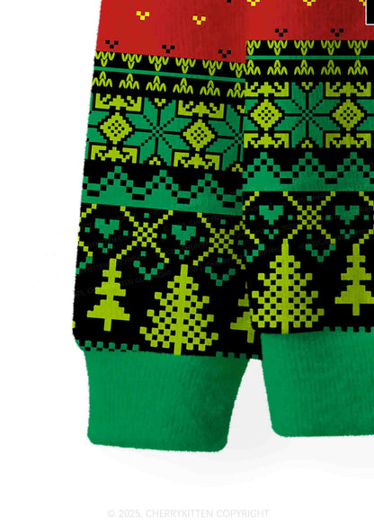 You've Yee'd Your Last Haw Partner Y2K Christmas Cardigan Knit Sweatshirt Cherrykitten