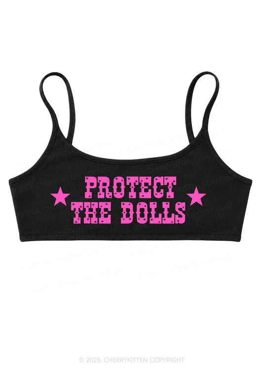 Protect The Dolls Y2K Super Crop Cami Cherrykitten