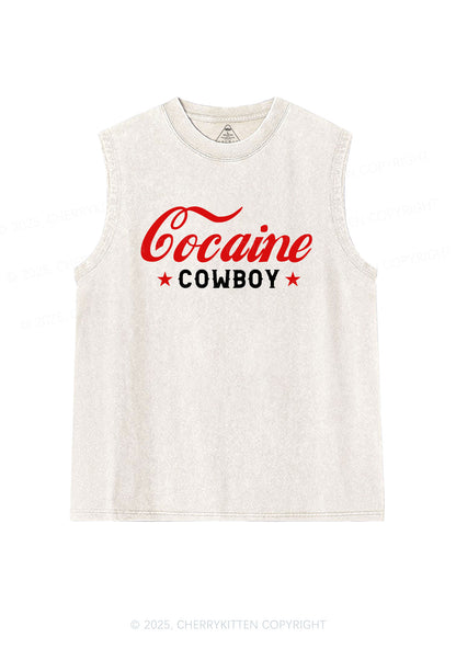 Cola Cowboy Y2K Washed Muscle Tank Cherrykitten