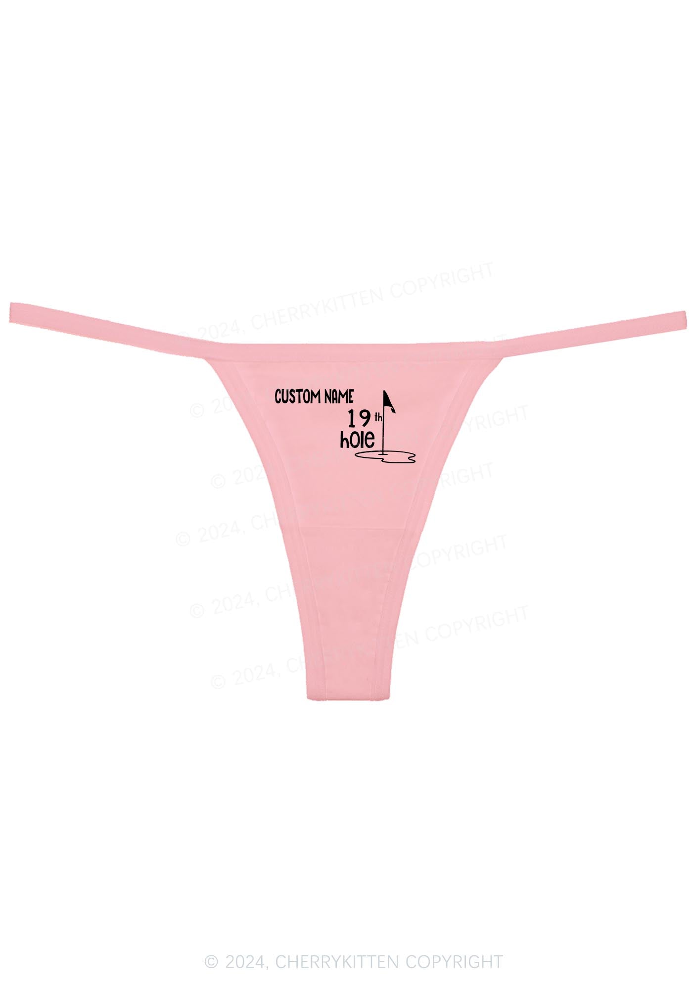 Custom 19th Hole Y2K Flat String Thong Cherrykitten