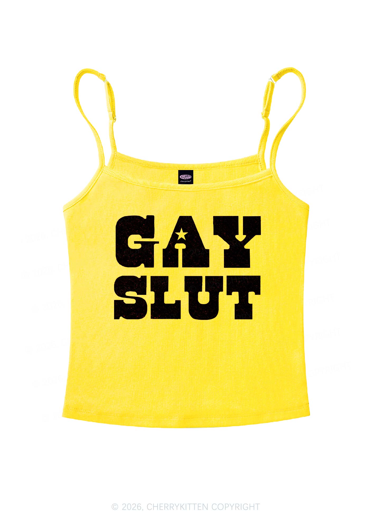 Gay Slxt Pride Y2K Spaghetti Strap Cami Cherrykitten