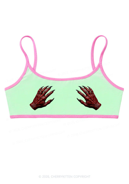 Satan Hands Y2K Super Crop Cami Cherrykitten