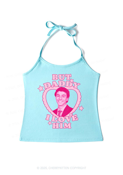 Daddy I Love Him Luigi Y2K Halter Neck Cami Cherrykitten