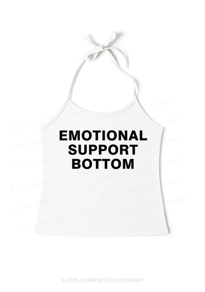 Emotional Support Bottom Pride Y2K Halter Neck Cami Cherrykitten