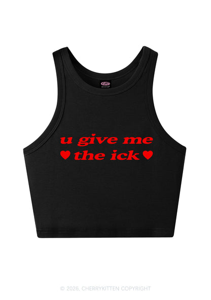 Give Me Ick Y2K Crop Tank Top Cherrykitten