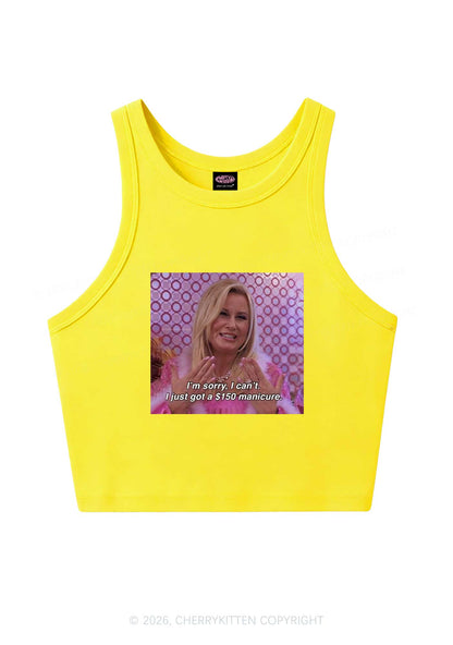 I Just Got Manicure Y2K Crop Tank Top Cherrykitten